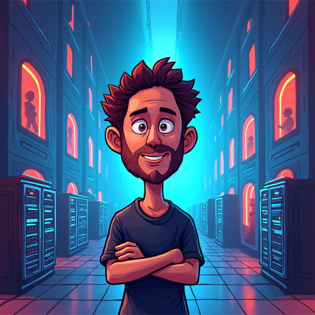 Illustrated portrait of Olivier Pieltain